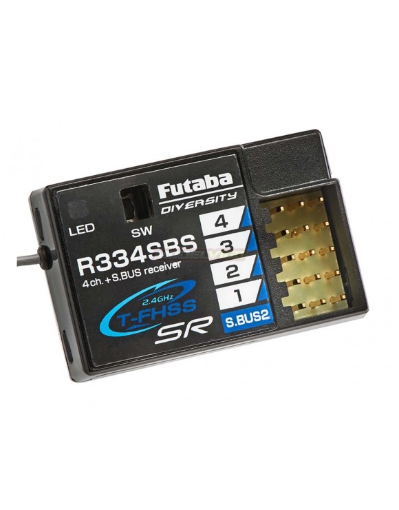 Futaba 4PM Plus 4-Channel 2.4GHz T-FHSS Radio System w/R334SBS Receiver